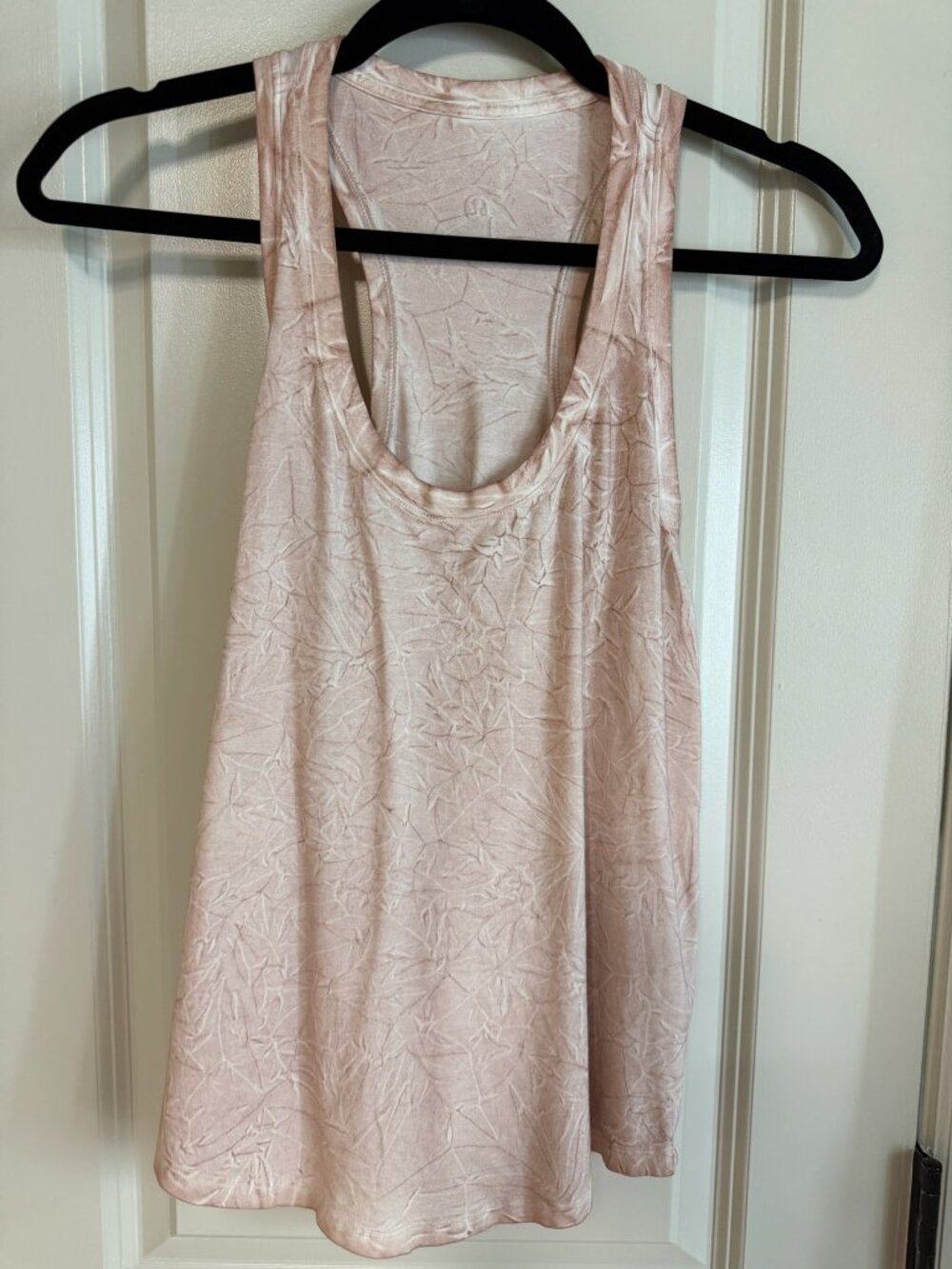 Lululemon Love Tank II | Size 4 | Blush Pink Print | Pima Cotton
